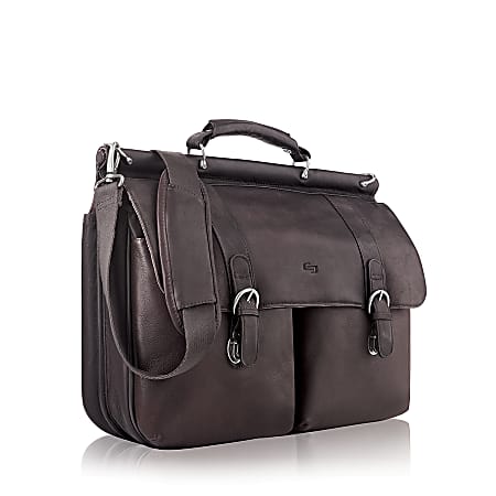 Solo 16" Leather Classic Portfolio, Espresso