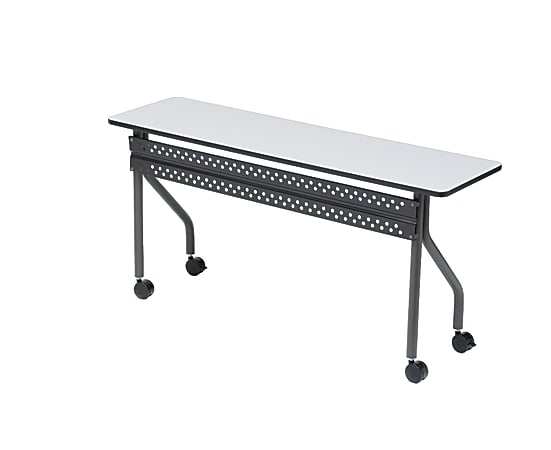 Iceberg OfficeWorks 60"W Mobile Training Table, Rectangle, Gray