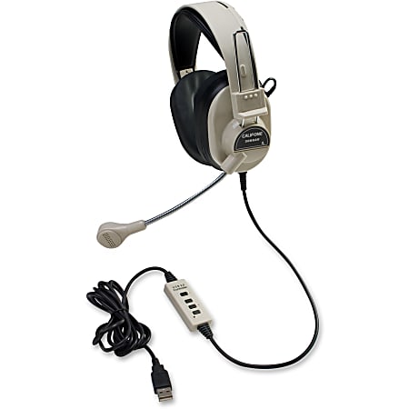 Califone Deluxe 3066-USB - Headset - full size - wired