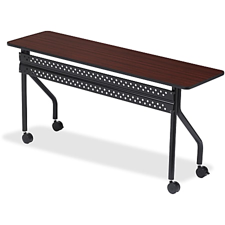 Iceberg OfficeWorks™ 60"W Mobile Training Table, Rectangle, Mahogany