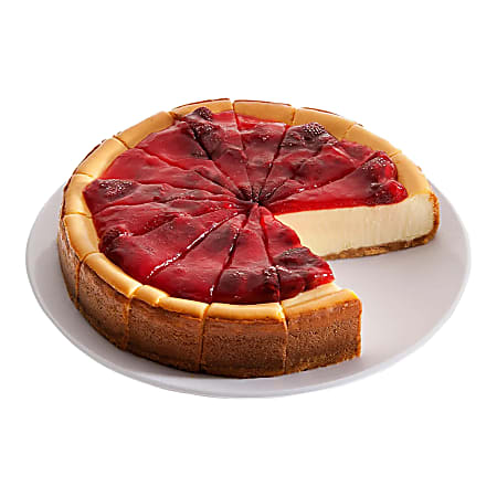 Gourmet Gift Baskets New York Strawberry-Topped Cheesecake Tray