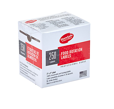 Cambro Food Rotation Labels, 23SLB250, 2