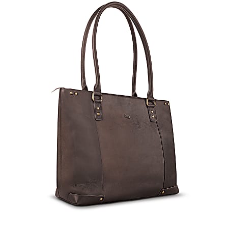 Solo New York Jay Leather Tote With 15.6" Laptop Pocket