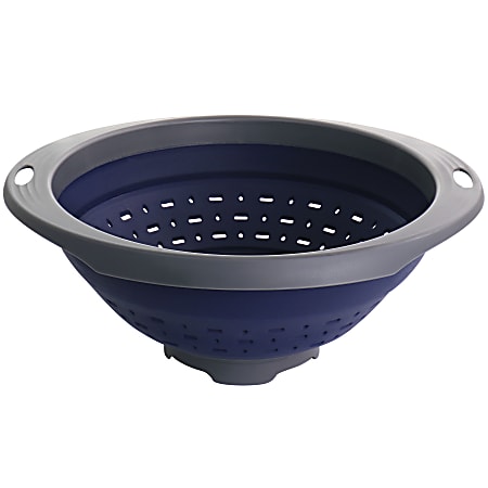 Oster Bluemarine Collapsible Polypropylene Colander, Navy