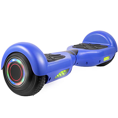 AOB Hoverboard With Bluetooth® Speakers, 7”H x 27”W x 7-5/16”D, Blue