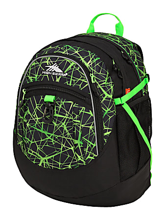 High Sierra® Fatboy Backpack, Digital Web/Lime