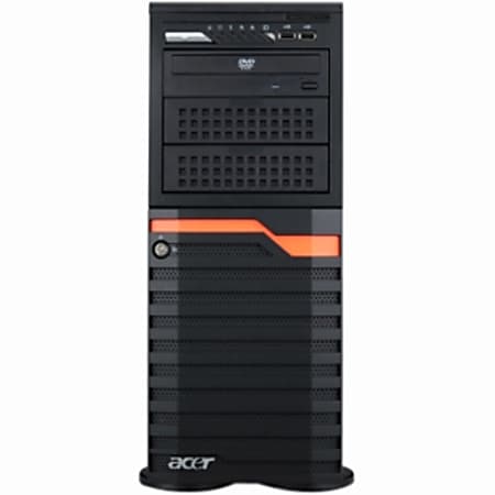 Acer AT150 F1 TT.R6L00.074 4U Tower Server - 1 x Intel Xeon E5606 Quad-core (4 Core) 2.13 GHz - 2 GB Installed DDR3 SDRAM - 250 GB (1 x 250 GB) HDD - Serial ATA/300 Controller - 0, 1, 5, 10 RAID Levels - 560 W