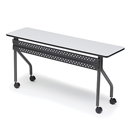 Iceberg OfficeWorks™ Mobile Training Table, Rectangle, Gray