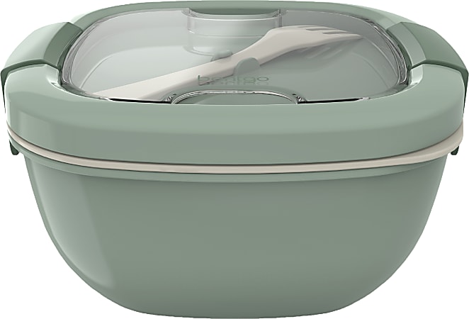 Bentgo Salad Lunch Container, 4" x 7-1/4", Khaki Green
