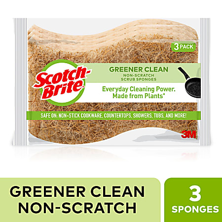 Scotch-Brite® Non-Scratch Scrub Sponge, 3 Pack