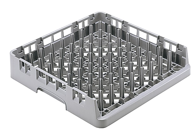 Cambro Camrack Open-End Tray Racks, 4"H x 19-3/4"W x 19-3/4"D, Gray, Set Of 6 Racks