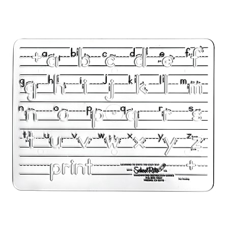 School Rite Handwriting Instruction Guide Template, Lowercase Manuscript, Grade PreK - 4