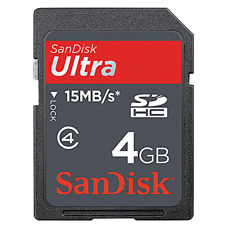 SanDisk® Ultra SDHC™ High-Speed Memory Card, 4GB
