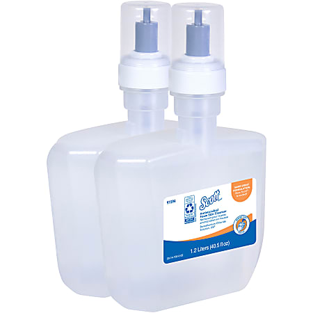 Kleenex® Luxury Antibacterial Foam Skin Cleanser Soap, Unscented, 40.5 Oz, Case Of 2 Bottles