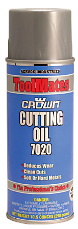 Crown Cutting Oils, 16 Oz Aerosol Can, Pack Of 12 Cans