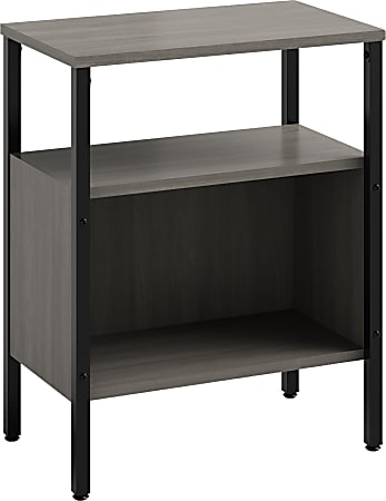 Safco® 30"H 2-Shelf Simple Storage Bookcase, Sterling Ash