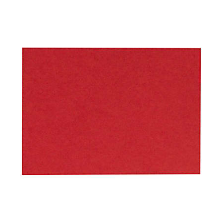 LUX Mini Flat Cards, #17, 2 9/16" x 3 9/16", Ruby Red, Pack Of 250