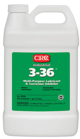 CRC 3-36® Multipurpose Lubricant And Corrosion Inhibitor, 128 Oz Bottle