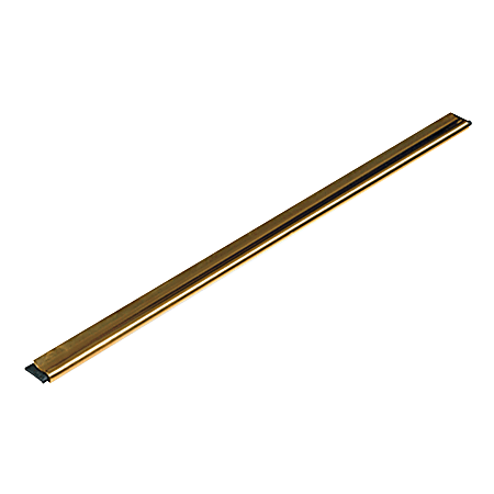 Unger® GoldenClip® Brass Channel With Rubber Blade And Clip, Black