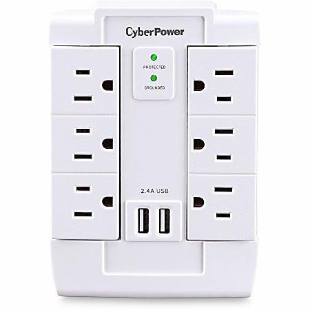 CyberPower CSP600WSURC2 6-Outlet Swivel Professional Surge
