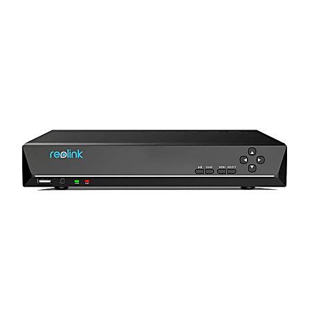 Reolink 12-Megapixel 36-channel NVR, 13.31"H x 5.12"W x 14.7"D, Black