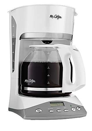 Mr. Coffee 12-Cup Manual Coffee Maker, White