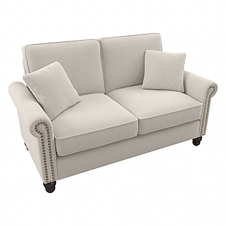 Bush® Furniture Coventry 61"W Loveseat, Light Beige, Standard Delivery