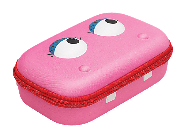 ZIPIT® Beast Box Pencil Case, 8 5/16"H x 5 3/8"W x 3"D, Pink