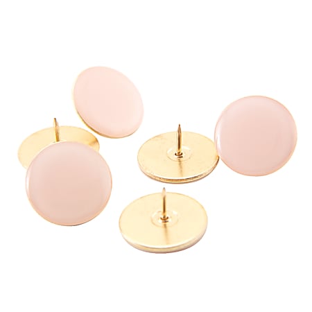 See Jane Work® Extra Large Push Pins, Pink/Gold, Pack Of 6
