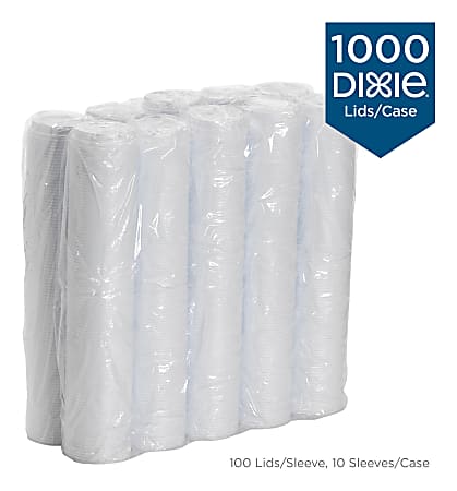 Dixie by GP PRO Large Dome Plastic Hot Cup Lids For 12 16 Oz Paper Cups ...