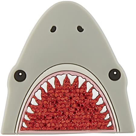 Office Depot® Brand Fun Shaped 2-Hole Manual Pencil Sharpener, Shark, Gray