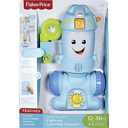 Fisher-Price Light-up Learning Vacuum - Theme/Subject: Learning - Skill Learning: Songs, Open-ended Phrases, Color, Counting, Physical Development, Shape, Opposite, Gross Motor, Balance, Coordination, Creativity, ... - 1-3 Year - Multi, Blue