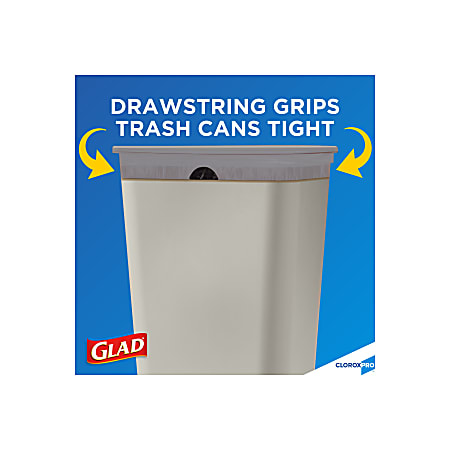 Glad Tall Kitchen Recycling Drawstring Trash Bags 13 Gallons Carton Of 180  Bags - Office Depot