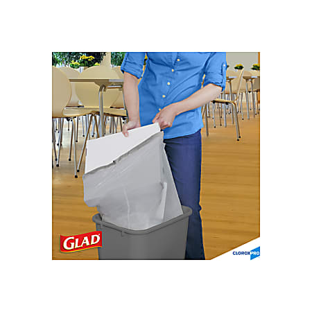 Glad ForceFlex OdorShield Tall Kitchen Drawstring Trash Bags Unscented, 13  Gallon Grey