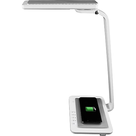 Royal Sovereign Desk Lamp - 10 W LED Bulb - 600 lm Lumens - ABS - Desk Mountable - White - for Desk