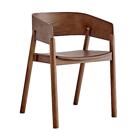 Eurostyle Blaise Wood Armchair, Walnut