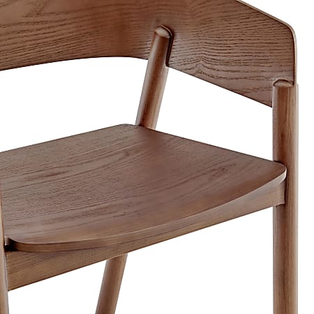 Eurostyle Blaise Wood Armchair Walnut - ODP Business Solutions
