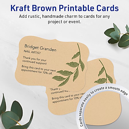 Avery Printable Postcards With Sure Feed Technology 3 12 x 5 Rectangle