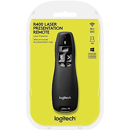 Logitech R400 2.4GHz Wireless Presenter Office Depot