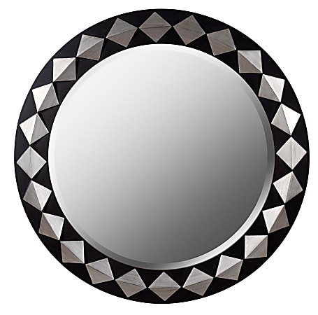 Kenroy Home Wall Mirror, Rhombus, 35"H x 35"W x 2"D, Espresso