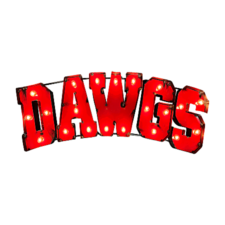 Imperial NCAA Lighted Metal Sign, University of Georgia, IMP5463008