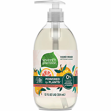 Natural Hand Wash, Mandarin Orange and Grapefruit, 12 oz Pump Bottle, 8/Carton Natural Hand Wash, Mandarin Orange and Grapefruit, 12 oz Pump Bottle, 8/Carton