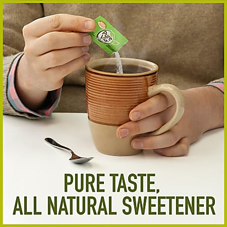 Pure Via Stevia Sweetener Packets 0.2 Oz Box Of 300 Packets - Office Depot
