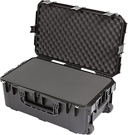 SKB Cases iSeries Protective Case With Cubed Foam And Wheels, 26" x 15" x 10", Black