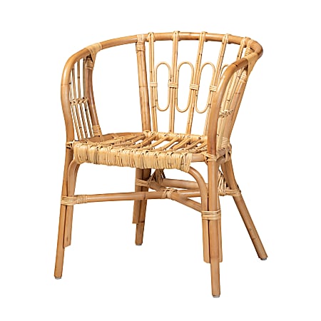 bali & pari Luxio Rattan Dining Chair, Natural