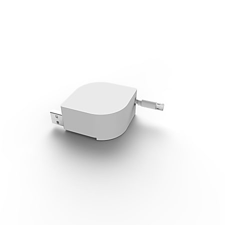 North Retractable USB-C Pod For Charging Dock, White, 813125028107