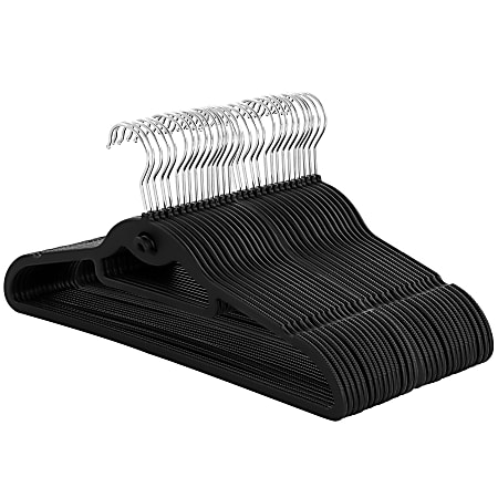 Elama Home Hangers, Black, Pack Of 30 Hangers