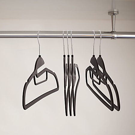 Elama Home Hangers Black Pack Of 30 Hangers - Office Depot