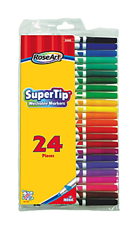 The Supplies Guys: RoseArt Supertip Washable Markers - PK per pack