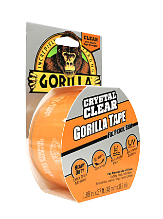 Gorilla Glue™ Crystal Tape, 3" Core, 1.88" x